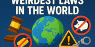 When we think of laws, we usually imagine rules that maintain order, justice, and fairness. But the world is a strange place—and so are some of the laws that exist within it. Across history and cultures, people have created rules that are not just unusual but downright bizarre. From banning chewing gum to making it illegal to own just one guinea pig, these laws reveal the quirks, fears, and cultural oddities of different nations. So fasten your seatbelt 🚗, because we’re about to take you on a fascinating ride through the weirdest laws in the world—ones that will make you laugh, scratch your head, and wonder: “Why on earth was this even necessary?”
