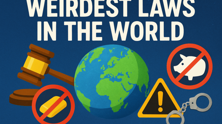 When we think of laws, we usually imagine rules that maintain order, justice, and fairness. But the world is a strange place—and so are some of the laws that exist within it. Across history and cultures, people have created rules that are not just unusual but downright bizarre. From banning chewing gum to making it illegal to own just one guinea pig, these laws reveal the quirks, fears, and cultural oddities of different nations. So fasten your seatbelt 🚗, because we’re about to take you on a fascinating ride through the weirdest laws in the world—ones that will make you laugh, scratch your head, and wonder: “Why on earth was this even necessary?”
